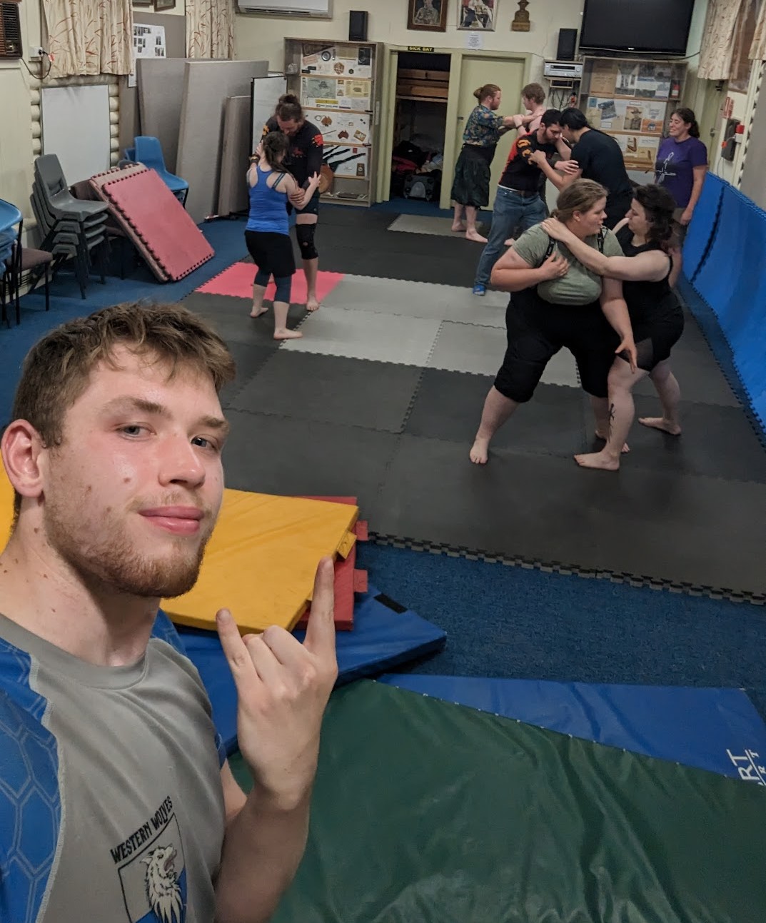 Coach Dan runs Wrestling Seminar at HEMA Sword Camp 2024